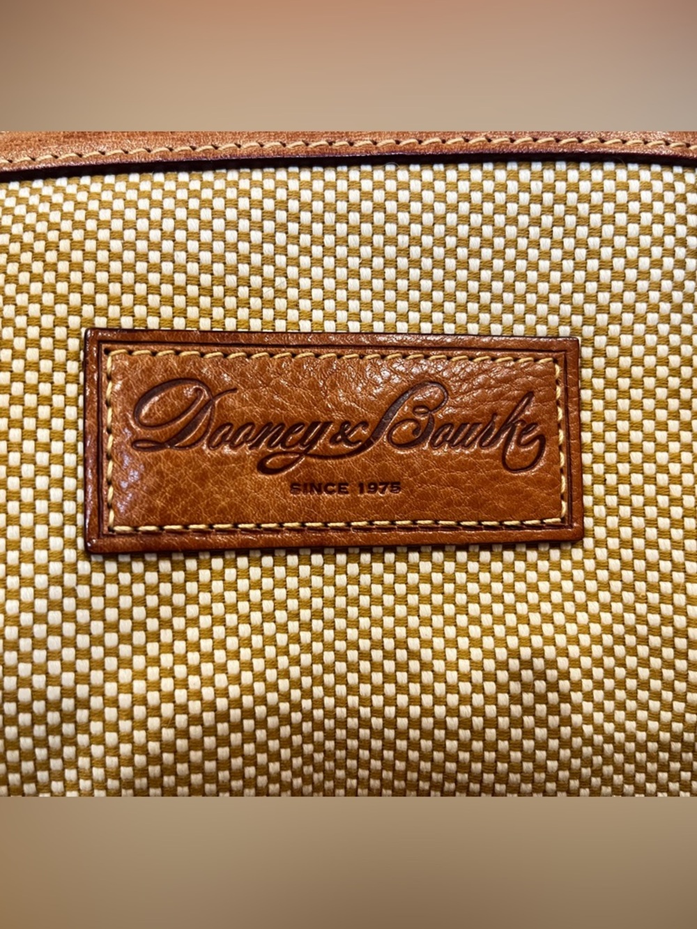 Vintage Dooney & Bourke Canvas and Leather Tote Bag - Picture 2 of 13